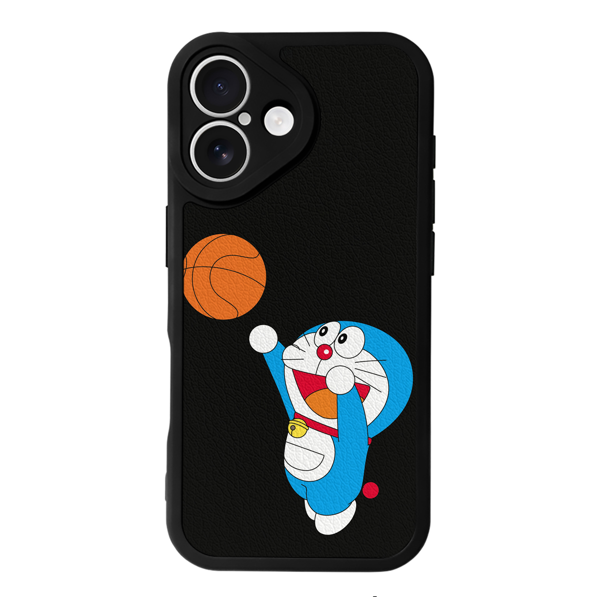 （画像用） ドラえもん Doraemon 【iPhone 16シリーズ対応】シリコンスマホケース（レザー調） 材質：シリコン